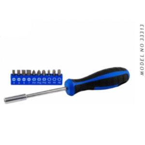 11-PIECE SCREWDRIVER & BITS SET